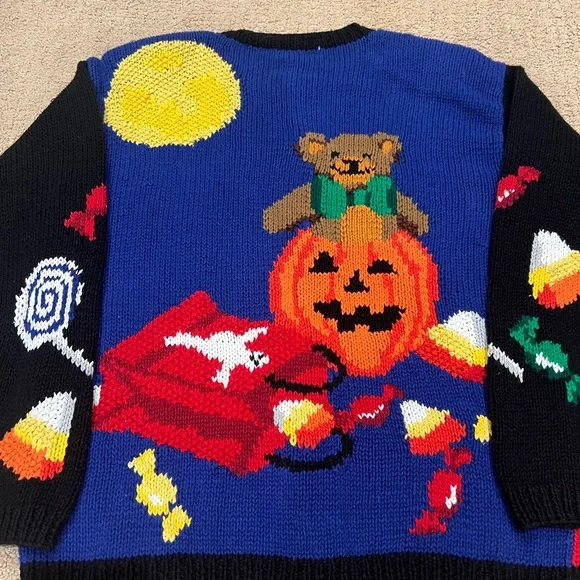 Halloween Cardigan - Alexandra Bartlett for The Eagles Eye / Like New! - Picture 14 of 17